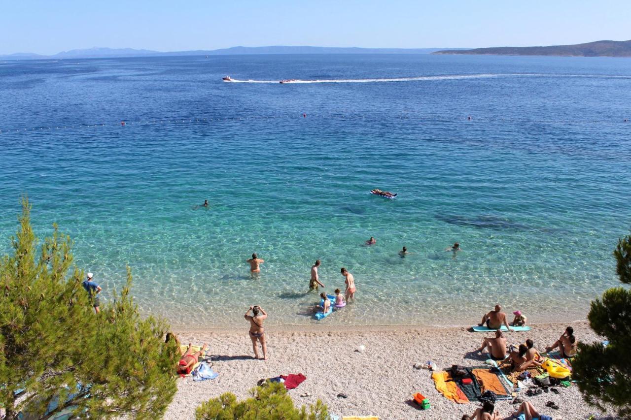 Apartments by the sea Baska Voda, Makarska - 12714 Bagian luar foto